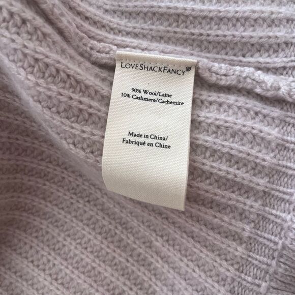 LoveShackFancy Adessa Cardigan in Dusty Mauve size XL - Picture 5 of 5